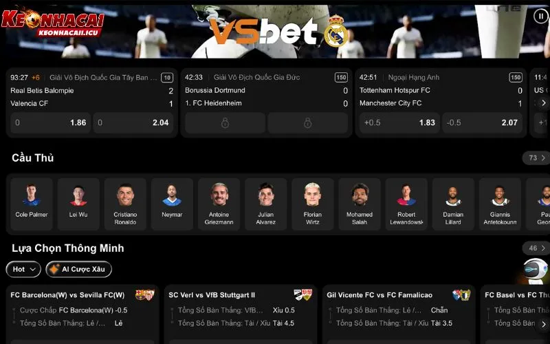 VSBet – Nền Tảng Cá Độ Bóng Đá Được Nhiều Người Theo Dõi 1 VSBet